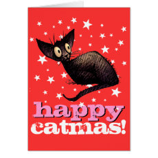 Happy Catmas! Custom Christmas and Holiday Cat Card