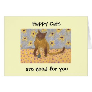Happy Cats card