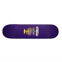 Happy Channukah Menora / Chanukia Skate Board Decks