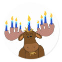 Hanukkah moose stickers