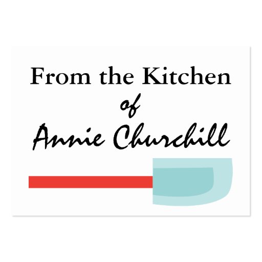 Happy Chef Kitchen Card - SRF Business Card (back side)