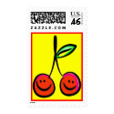 Happy Cherries Postage Stamp