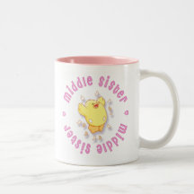 Happy Chick Middle Sister Coffee Mug