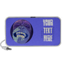 Happy Chimp Face Portable Doodle Speaker speakers