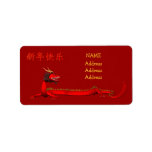 Happy Chinese New Year Address Label