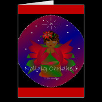 Happy Christmas Angel Baby Girl Praying cards