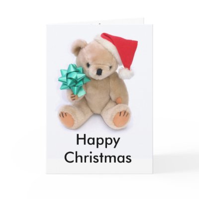Happy Christmas Bear - card by Rbut_designs