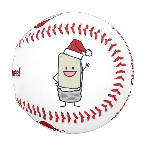 happy christmas burrito waving hello santa hat baseball happy christmas burrito waving hello santa hat baseball