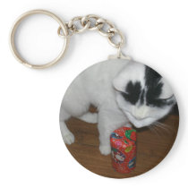 HAPPY CHRISTMAS CAT KEYCHAINS