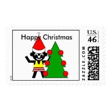 Happy Christmas - from Sam Postage Stamps