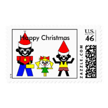 Happy Christmas from Sam's Father, Lucca and Sam Postage