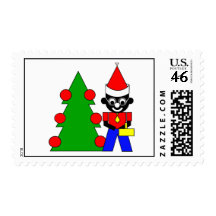 Happy Christmas - from Sam's Father Postage Stamp