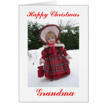 Happy Christmas Grandma Card