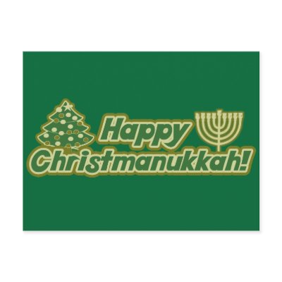Happy Christmas hanukkah Kwanzaa postcards