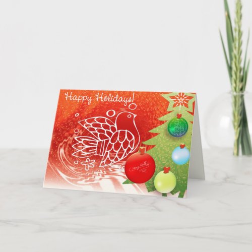 Happy Christmas Holidays Card card