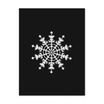 Happy Christmas - Ice Crystal - Snow Flake postcards