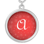 Happy Christmas Monogram Holiday Necklace