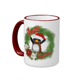 Happy Christmas Penguin Coffee Mugs