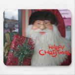 Happy Christmas Store Front Santa Mousepad