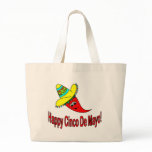 Happy Cinco De Mayo Canvas Bags