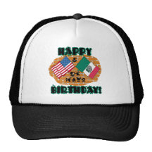 Happy Cinco de Mayo Birthday Mesh Hats