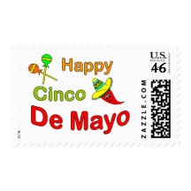 Happy Cinco De Mayo Postage Stamp