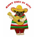 Happy Cinco de Mayo Pug Tees t-shirts