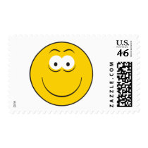 Happy Classic Smiley Face postage by doonidesigns Happy Classic Smiley Face postage