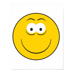 Happy Classic Smiley Face print