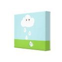 Happy Cloud Canvas Print wrappedcanvas