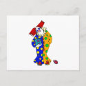 Happy clown with ball