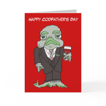 Happy Codfathers Day Greeting Card by zooogle Happy Codfathers Day Greeting Card