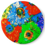 Happy Colors Fashion Button Pin