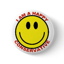 Happy Conservative buttons by jjackson72 Happy Conservative buttons