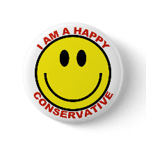 Happy Conservative buttons by jjackson72 Happy Conservative buttons