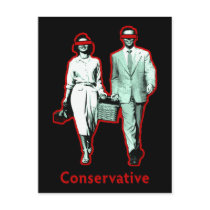 Happy Conservative Couple postcards