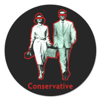 Happy Conservative Couple stickers