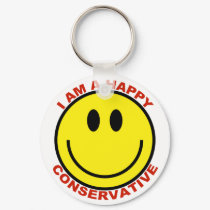 Happy Conservative keychains by jjackson72 Happy Conservative keychains
