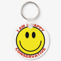 Happy Conservative keychains by jjackson72 Happy Conservative keychains