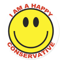 Happy Conservative stickers by jjackson72 Happy Conservative stickers
