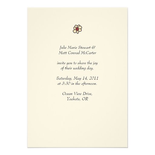 Happy Couple Wedding Invitation