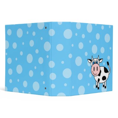 Happy Cow Cartoon Bubble Scrapbook / School Binder