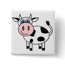 Happy Cow - Customizable! Pin