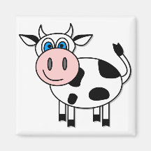 Happy Cow - Customizable! Fridge Magnets