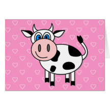 Happy Cow - Customizable! Greeting Cards