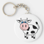 Happy Cow - Customizable! Key Chain
