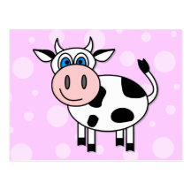 Happy Cow - Customizable! Postcards