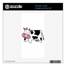 Happy Cow Decals For iPhone 4S