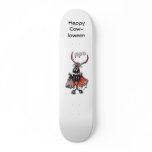 Happy Cow-loween Skate Board Deck