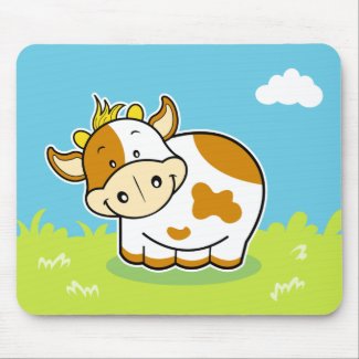 Happy cow mousepad mousepad